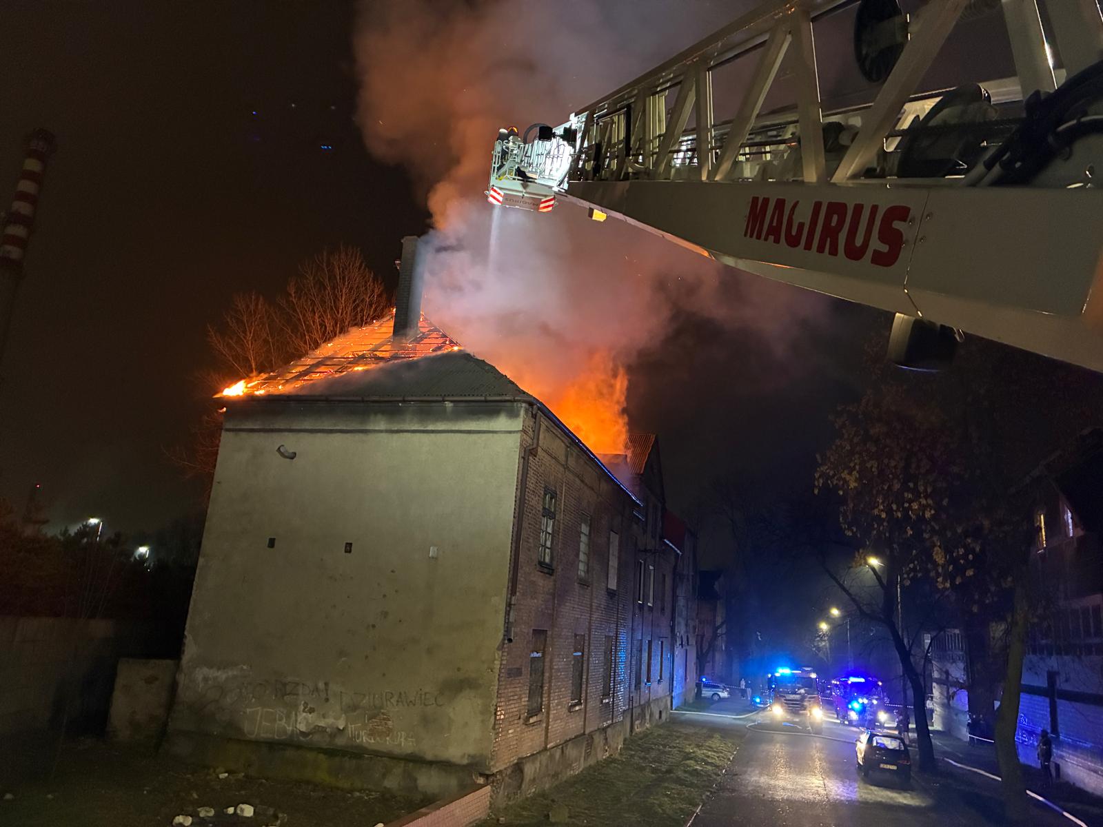 Pożar w Bobrku.